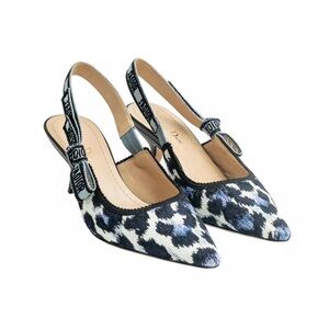Christian Dior J’adior Slingback Mizza Cotton Size 39 NIB